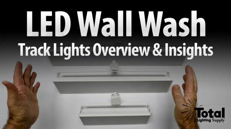 track lighting led wall wash overview video
