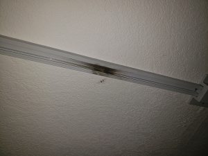 Burnt old track lighting low voltage power track