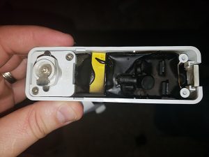 Burnt old track lighting low voltage transformer