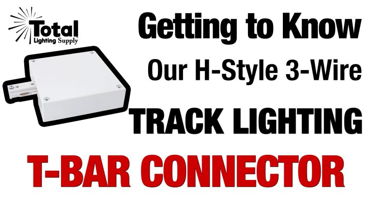 Track Lighting T-Bar End Power Feed Connector