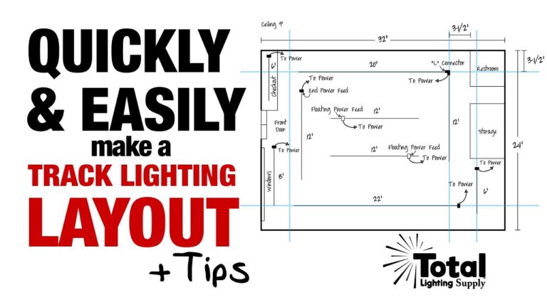 how to make track lighting layout tips video